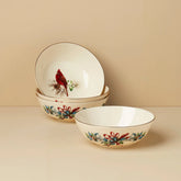 Winter Greetings Pl Setting Bowls, Set 4